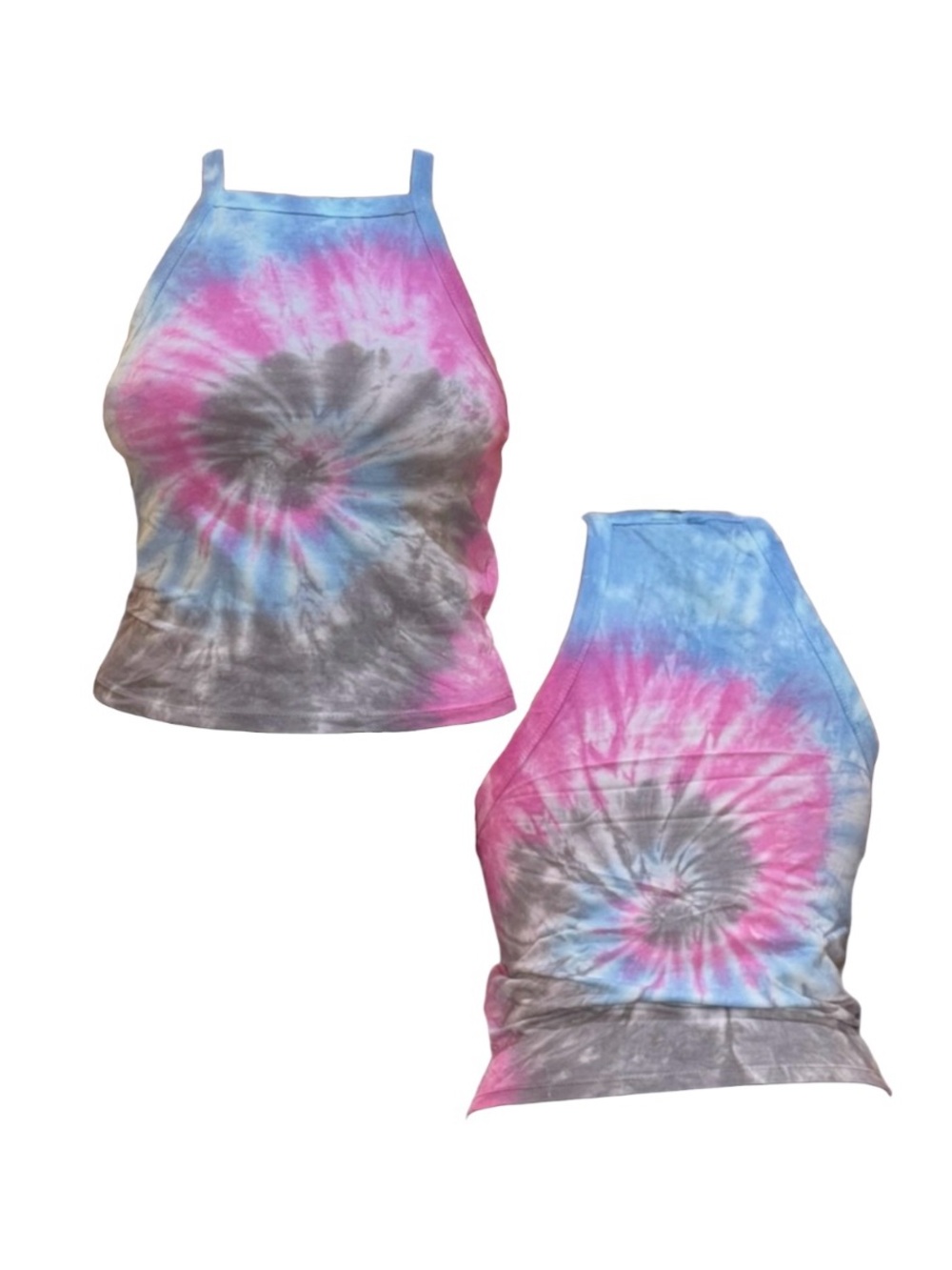 Forever 21 Multicolor Tie-Dye Tank Top